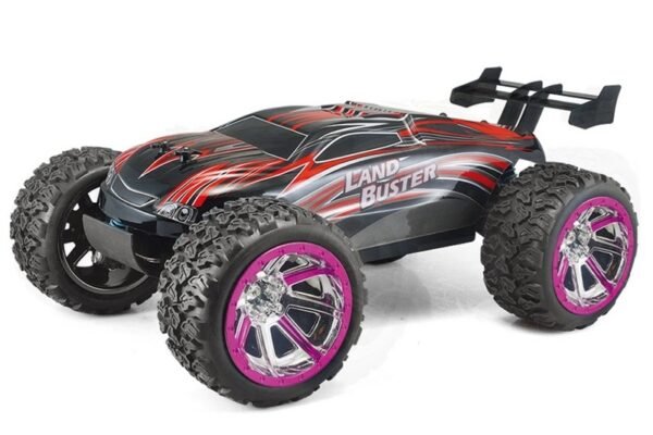 1 10815 RC automobilis Land Buster 1:12 Monster Truck RTR 2.4GHz Li-Ion 1500mAh - raudonas