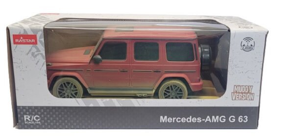 1 11363 Automobilis Mercedes-Benz G63 AMG 1:24 RTR(AA baterijų maitinimas) - Raudona