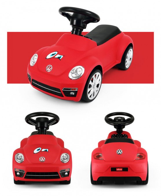 1 15250 Volkswagen Beetle push car - red