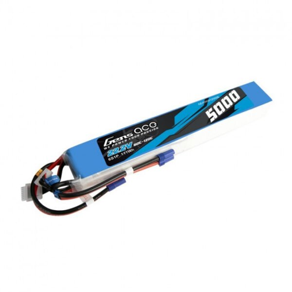 1 15427 Akumuliatorius 5000mah 44.4v 60/120c gens ace 12s lipo RC su ec5 jungtimi