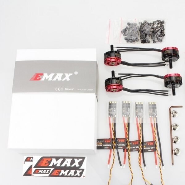 1 3485 4 brushless motors set 3-4S EMAX RS2205S 2300KV RaceSpec + ESC BULLET 30A