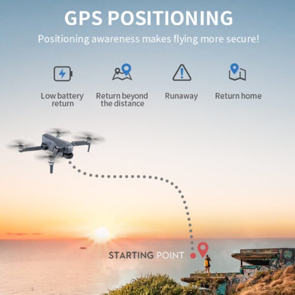 SJRC F11 F11S 4K Pro GPS Drone 4K Profesional RC Quadcopter With Camera Foldable 2 Axis 2 Dronas F11 arba F11S, 4K Pro, GPS, 30min veikimas iki 3km nuotoliu, 5G, WiFi, FPV, 11.1V 2500mAh